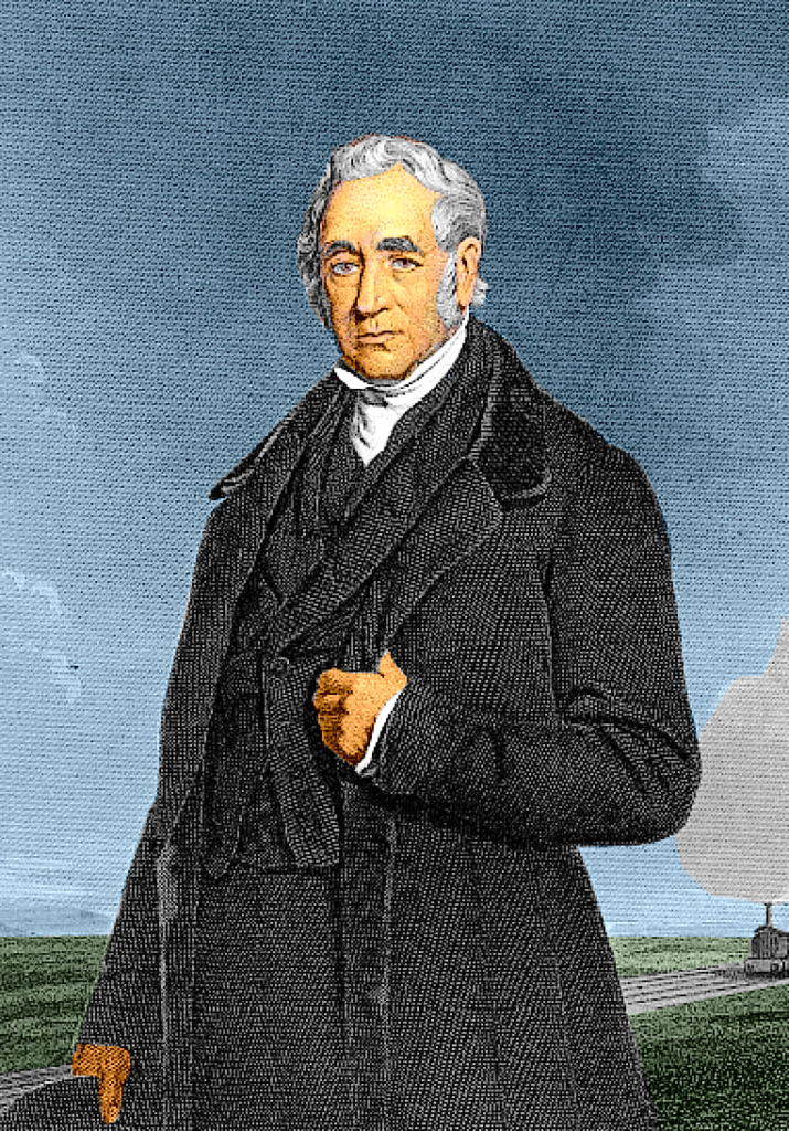 英國人史蒂文生（George Stephenson）發明蒸氣機車
